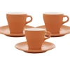 Tasses Et Sous Tasses Orange 9cl X3 - ORIGAMI -Les Amateurs De Café 1 tasse origami orange x3 1