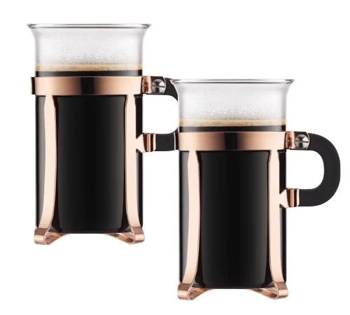 2 Tasses Cuivre Rosée - 30 Cl - Bodum Chambord 3 2 Tasses Cuivre Rosée - 30 Cl - Bodum Chambord