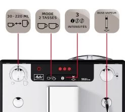 Melitta Caffeo Solo & Milk Argent E 953-102 MaxiPack -Les Amateurs De Café 4 melitta caffeo solo e953 102