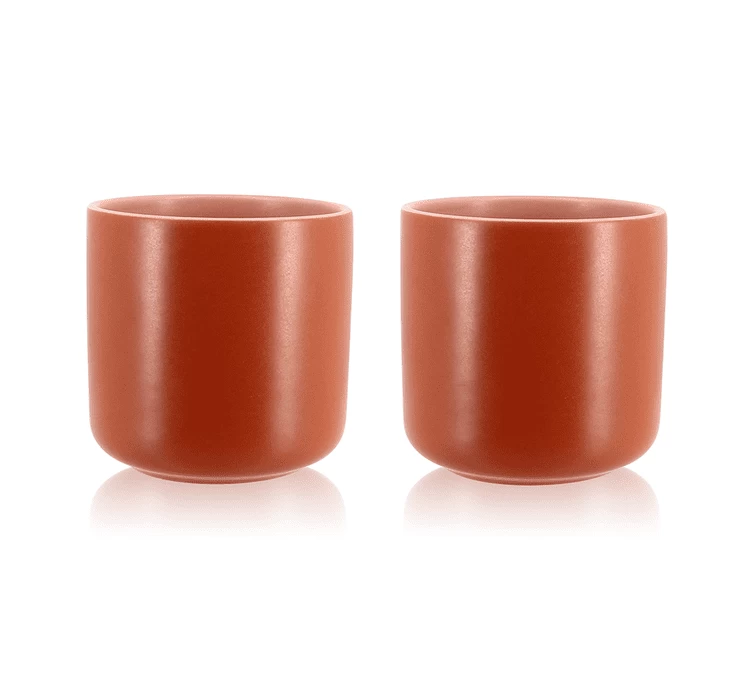 Mugs Isothermes OGO Living En Grès Paprika 20cl X2 3 Mugs Isothermes OGO Living En Grès Paprika 20cl X2