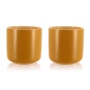 Mugs Isothermes OGO Living En Grès Jaune 20cl X2 -Les Amateurs De Café 7912117