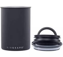Lot 2 Boîtes Conservatrices Noir Brillant Avec Vide D'air 500g Et 250g - Airscape -Les Amateurs De Café airscape 500 black2 1