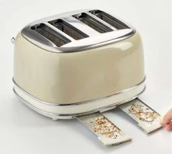 Grille Pain - Vintage 156 4 Fentes Beige - 00C015604AR0 - ARIETE -Les Amateurs De Café ariete grille pain beige2