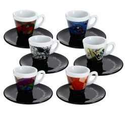 Tasses - ZICAFFE - Tasses Et Sous-tasses The Art Of Espresso 7 Cl -Les Amateurs De Café art tassespar6