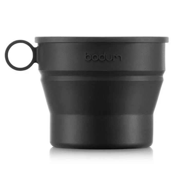 Gobelet De Voyage - BODUM - Bistro Rétractable Avec Couvercle Et Mousqueton, 0.3 L, Noir 4 Gobelet De Voyage - BODUM - Bistro Rétractable Avec Couvercle Et Mousqueton, 0.3 L, Noir – Image 2