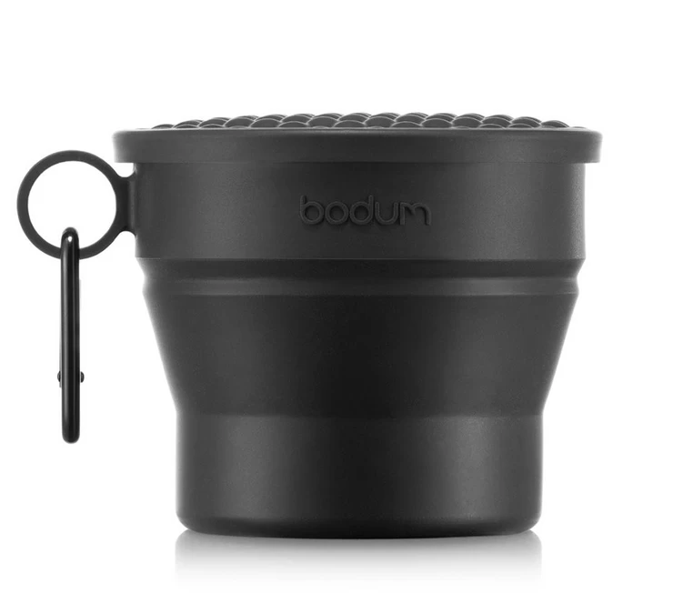 Gobelet De Voyage - BODUM - Bistro Rétractable Avec Couvercle Et Mousqueton, 0.3 L, Noir 3 Gobelet De Voyage - BODUM - Bistro Rétractable Avec Couvercle Et Mousqueton, 0.3 L, Noir
