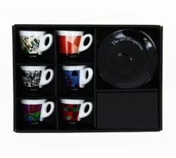 Tasses - ZICAFFE - Tasses Et Sous-tasses The Art Of Espresso 7 Cl -Les Amateurs De Café boite 6tasses