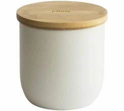 Boîte De Conservation - En Bambou Et Métal Crème 1.2L - PEBBLY