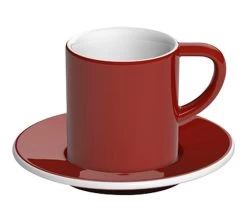 6 Tasses Et Sous-tasses Espresso Bond 8 Cl Rouge - Loveramics -Les Amateurs De Café bondred8cl