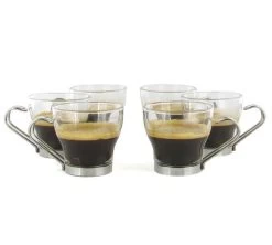 6 Verres Espresso Oslo Avec Anse 10 Cl - Bormioli Rocco