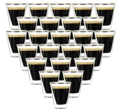24 Verres Double Paroi Caffeino 8.5 Cl BORMIOLI ROCCO