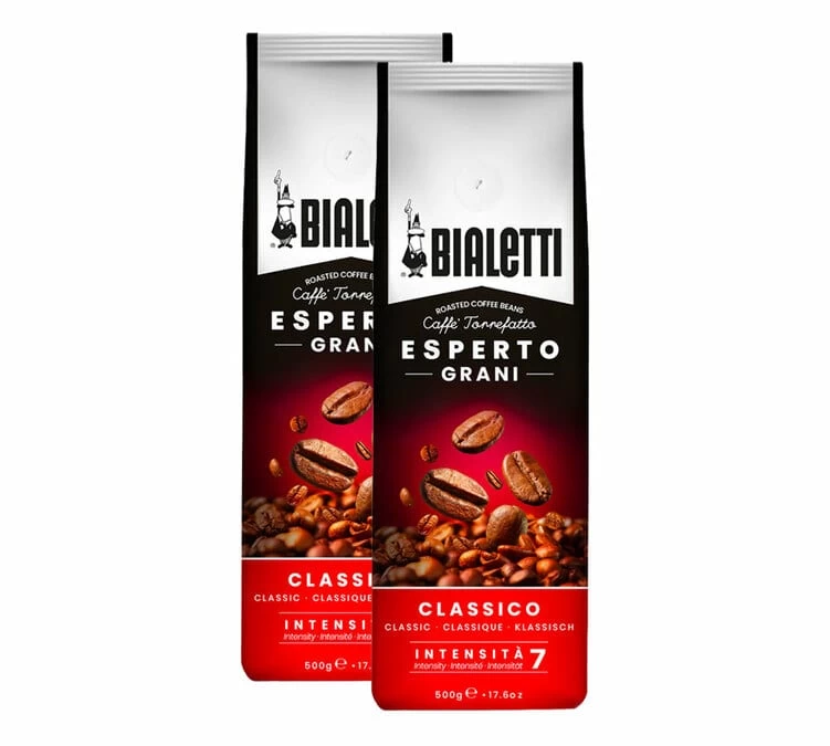 2x500g Café En Grain Esperto Classico - BIALETTI 3 2x500g Café En Grain Esperto Classico - BIALETTI