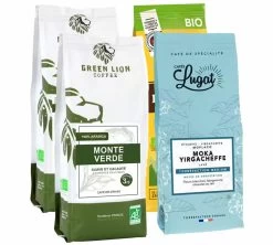 Pack Découverte - Bio Torréfié En Europe - 1 Kg De Cafés En Grains