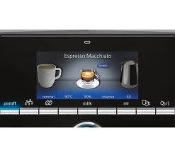 SIEMENS EQ.9+ S700 Home Connect Dark Inox TI9573X5RW Garantie 3 Ans -Les Amateurs De Café ecran barista siemens eq9 s700