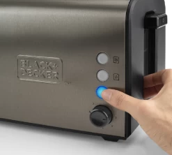 Black & Decker Grille Pain BLACK+DECKER - BXTO1000E - 1000 W -Les Amateurs De Café gp3 2