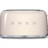 Grille-pain TSF02CREU 4 Tranches - Crème - SMEG -Les Amateurs De Café gp creme smeg