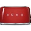 Grille-pain TSF02RDEU 4 Tranches Rouge - SMEG