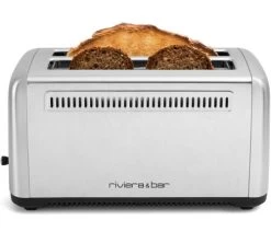 Grille Pain GP540A Inox 2 Fentes Extra Longues - Riviera Et Bar -Les Amateurs De Café grille pain riviera et bar gp540a 3