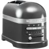 Toaster KitchenAid 5KMT2204EMS Artisan 2 Tranches Gris étain -Les Amateurs De Café grille pain kitchenaid 2 tranches gris etain