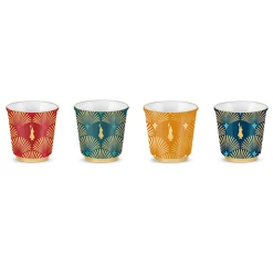4 Tasses Déco Glamour - 33 Cl - BIALETTI -Les Amateurs De Café image secondaire tasses 1.0