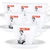 Lot De 6 Tasses + Sous Tasses Cappuccino 19cl - Lelit -Les Amateurs De Café lelit cappu 6