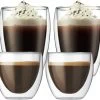 Verres Double Paroi BODUM - Pavina 2x8cl Et 2x35cl 1 Verres Double Paroi BODUM - Pavina 2x8cl Et 2x35cl -Les Amateurs De Café lot 4 verres bodum 8cl 35cl