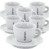 6 Tasses Et Sous-tasses Cappuccino Bazzara - 15cl -Les Amateurs De Café lot 6 tasses bazzara new