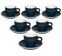 Tasses - LOVERAMICS - Espresso Et Sous-tasses Egg Night Sky 8cl X6