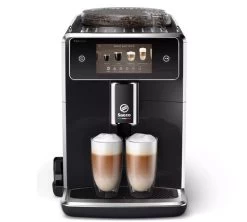 SAECO Xelsis Deluxe SM8780/00 Garantie 3 Ans -Les Amateurs De Café machine expresso broyeur saeco xelsis deluxe noir face