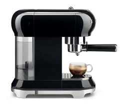 Set Petit-Déjeuner Machine Expresso ECF01BLEU Et Moulin à Café CGF01BLEU Noir - SMEG -Les Amateurs De Café machine smeg