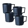 Lot De 4 Mugs 30 Cl Noir OCT - KINTO 2 Lot De 4 Mugs 30 Cl Noir OCT - KINTO -Les Amateurs De Café mug noir x4 1