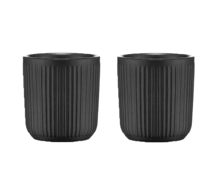 Set De 2 Mugs Douro Double Paroi - Porcelaine Noire - 10cl - BODUM 3 Set De 2 Mugs Douro Double Paroi - Porcelaine Noire - 10cl - BODUM