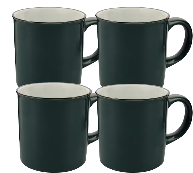 Mug AOC - Retro Bleu Canard - 4x 250 Ml 3 Mug AOC - Retro Bleu Canard - 4x 250 Ml
