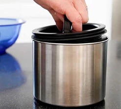 Lot 2 Boîtes Conservatrices Inox Argent Avec Vide D'air 500g Et 250g - Airscape -Les Amateurs De Café ok 13