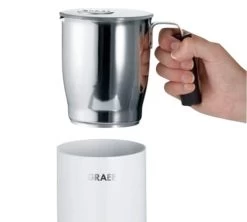 Mousseur à Lait électrique Blanc MS701EU - Graef -Les Amateurs De Café pichet graef blanc verseuse