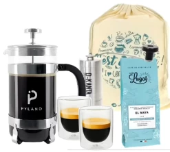 Pack Cafetière à Piston Pylano CALI 3 Tasses + Moulin D-Kanta MG01