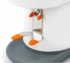 Moulin à Café QUAMAR Nemo-Q/E Blanc Mat Et Gris Bleu -Les Amateurs De Café quamar nemoqe blanc 4