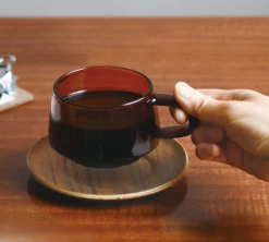 Tasse + Sous Tasses - KINTO - 27 Cl Ambre -Les Amateurs De Café s1