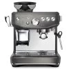 Machine Expresso SAGE Barista Express Impress SES876BST4EEU1 Inox Noir -Les Amateurs De Café sage barista express impress bst 1 1