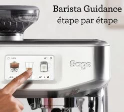 Machine Expresso SAGE Barista Touch Impress SES881BST4FEU1 Inox Noir -Les Amateurs De Café sage baristatouchimpress inox noir 3