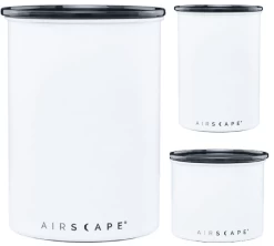 Lot 3 Boîtes Conservatrices Inox Blanc Mat Avec Vide D'air 1k - 500g- 250g - Airscape
