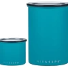 Lot 2 Boites De Conservation Inox - AIRSCAPE - Avec Vide D'air Turquoise Mat - 500g Et 250g -Les Amateurs De Café sans titre 1 34