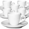 6 Tasses Expresso Et Sous-tasses Porcelaine 5,5 Cl Palermo - Ancap -Les Amateurs De Café set 6 tasses et sous tasses ancap palermo espresso