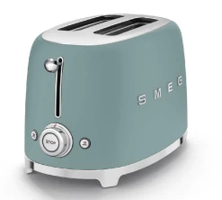 Grille-pain SMEG Vert émeraude Mat TSF01EGMEU 2 Tranches -Les Amateurs De Café smeg2