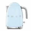 Bouilloire SMEG KLF03PBEU Bleu Azur - 1.7L + Offre Cadeau -Les Amateurs De Café smeg ba 1