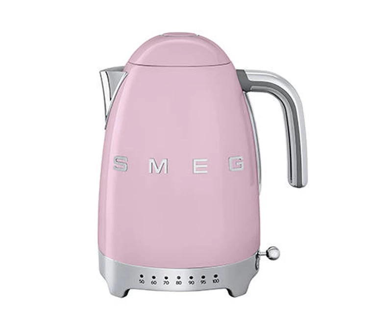 Bouilloire SMEG Rose - KLF04PKEU Température Réglable + Offre Cadeau 3 Bouilloire SMEG Rose - KLF04PKEU Température Réglable + Offre Cadeau