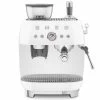 Machine Expresso SMEG EGF03WHEU Blanche Années 50 Avec Moulin Intégré -Les Amateurs De Café smeg egf03 blanche 1 1