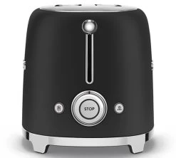 Grille-pain SMEG TSF01BLMEU 2 Tranches Noir Mat -Les Amateurs De Café smeg grilpain noirmat3