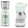 Set Petit-Déjeuner Machine Expresso ECF01PGEU Et Moulin à Café CGF01PGEU Vert D'eau - SMEG -Les Amateurs De Café smeg pack vert 1 1