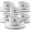 Lot De 6 Tasses Et Sous Tasses Blanches Tonino Lamborghini -Les Amateurs De Café tasse lamborghini blanche cappu